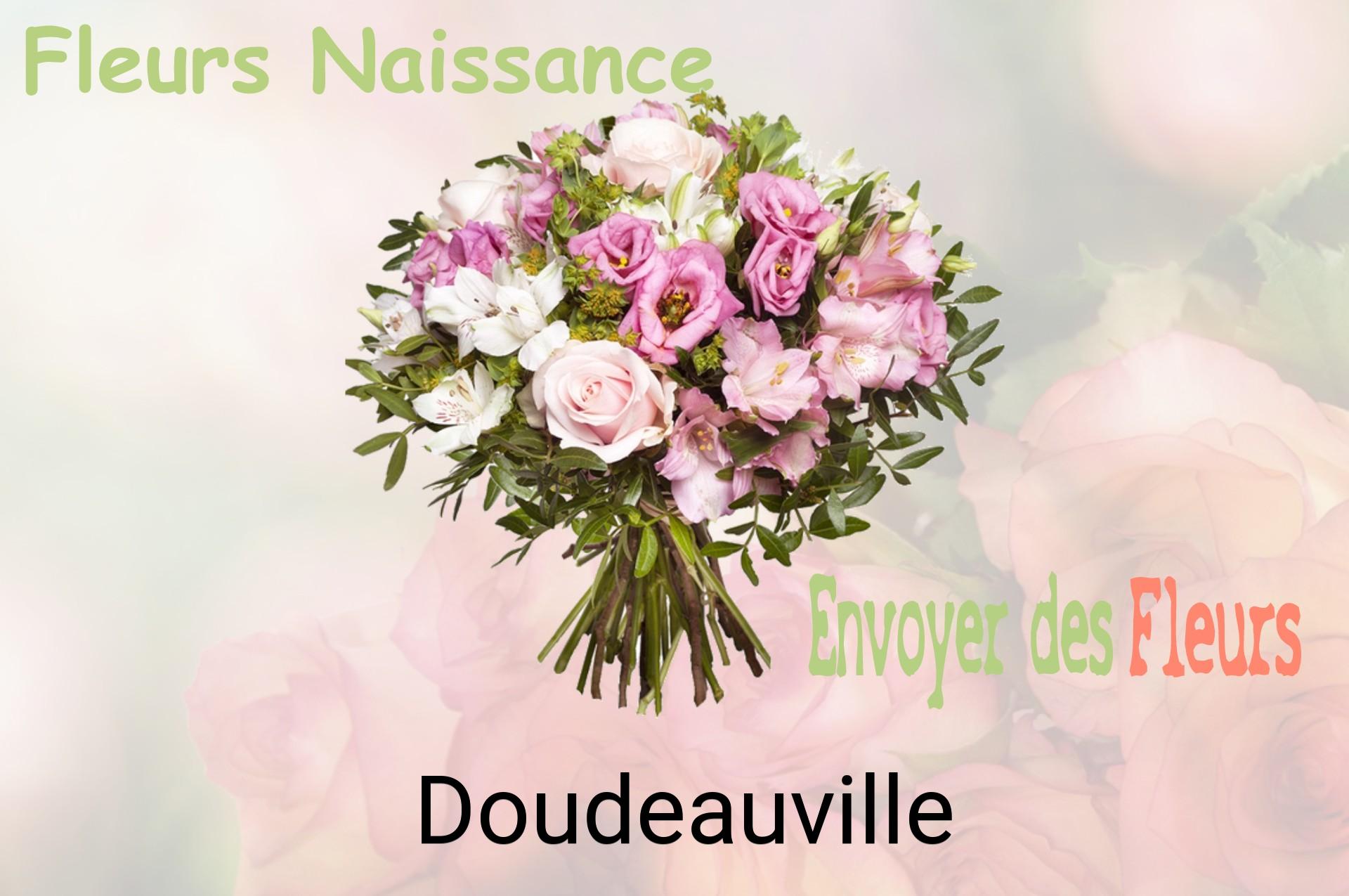 Bouquet de fleurs de naissance livré à Doudeauville