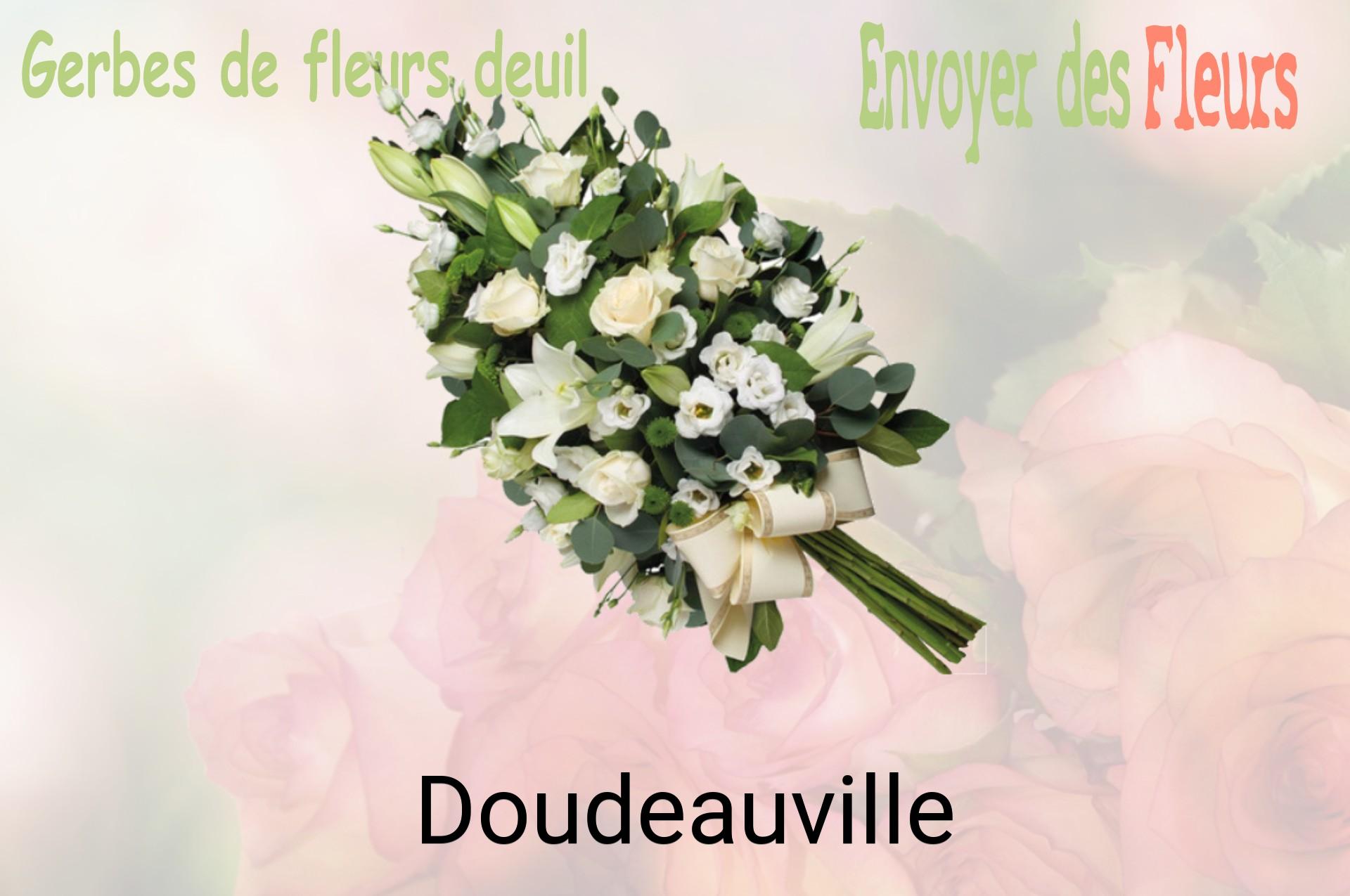 Gerbe de fleurs de deuil livrée à Doudeauville